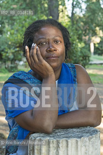 Rome September 26, 2016..Delia Jarrett-Macauley, the original writer of the Sierra Leone naturalized British, photographed in Rome in the Villa Celimontana park/Delia Jarrett-Macauley, scrittrice originaria della Sierra Leone naturalizzata britannica, fotografata a Roma nel Parco di Villa Celimontana. .Photo: RINO BIANCHI ©Rino Bianchi/Rosebud2