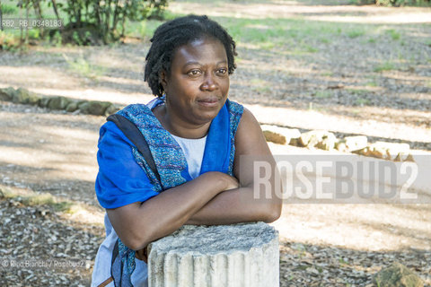 Rome September 26, 2016..Delia Jarrett-Macauley, the original writer of the Sierra Leone naturalized British, photographed in Rome in the Villa Celimontana park/Delia Jarrett-Macauley, scrittrice originaria della Sierra Leone naturalizzata britannica, fotografata a Roma nel Parco di Villa Celimontana. .Photo: RINO BIANCHI ©Rino Bianchi/Rosebud2