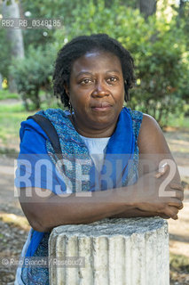 Rome September 26, 2016..Delia Jarrett-Macauley, the original writer of the Sierra Leone naturalized British, photographed in Rome in the Villa Celimontana park/Delia Jarrett-Macauley, scrittrice originaria della Sierra Leone naturalizzata britannica, fotografata a Roma nel Parco di Villa Celimontana. .Photo: RINO BIANCHI ©Rino Bianchi/Rosebud2