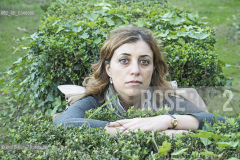 Rome October 27, 2016..Marta Federica Ottaviani, journalist, political analyst and writer, collaborator of La Stampa, Avvenire and East. He wrote things to Turks, Arabian Turkey and Reis, photographed in Rome in Villa Borghese park/Marta Federica Ottaviani, giornalista, analista politica e saggista, collaboratrice de La Stampa, Avvenire e East. Ha scritto Cose da Turchi,Mille e una Turchia e Reis, fotografata a Roma nel parco di Villa Borghese..Photo: RINO BIANCHI ©Rino Bianchi/Rosebud2