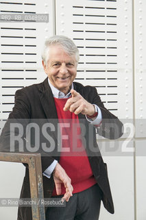 Rome October 29, 2016..Alfonso Berardinelli, literary critic and essayist, who worked with various Italian newspapers, photographed in Rome in the Testaccio area/Alfonso Berardinelli, critico letterario e saggista, collaboratore di vari quotidiani italiani, fotografato a Roma nel quartiere Testaccio..Photo: RINO BIANCHI ©Rino Bianchi/Rosebud2