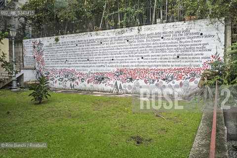 Salerno November 12, 2016..Interventions of Street Art in poetic Fornelle District in Salerno. The District, among the oldest in the city, as it dates back to the ninth century..Photo: RINO BIANCHI ©Rino Bianchi/Rosebud2