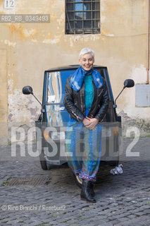 Rome December 10, 2016..Laura Lindstedt, Finnish writer, photographed in Rome, he made his debut with the Scissors novel, with Oneiron has won this years Finlandia Prize/Laura Lindstedt, scrittrice finlandese, fotografata a Roma, ha esordito con il romanzo Scissors, con Oneiron ha vinto quest’anno il Finlandia Prize.Photo: RINO BIANCHI ©Rino Bianchi/Rosebud2