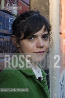 Rome December 10, 2016..Valeria Luiselli writer of Mexican origin, photographed in Rome in San Lorenzo district, collaborates with newspapers and magazines such as The New York Times, Letras Libres, Etiqueta Negra and Internazionale/Valeria Luiselli scrittrice di origine messicana, fotografata a Roma nel quartiere di San Lorenzo, collabora con giornali e riviste come The New York Times, Letras Libres, Etiqueta Negra e Internazionale. .Photo: RINO BIANCHI ©Rino Bianchi/Rosebud2