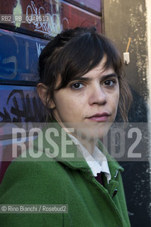 Rome December 10, 2016..Valeria Luiselli writer of Mexican origin, photographed in Rome in San Lorenzo district, collaborates with newspapers and magazines such as The New York Times, Letras Libres, Etiqueta Negra and Internazionale/Valeria Luiselli scrittrice di origine messicana, fotografata a Roma nel quartiere di San Lorenzo, collabora con giornali e riviste come The New York Times, Letras Libres, Etiqueta Negra e Internazionale. .Photo: RINO BIANCHI ©Rino Bianchi/Rosebud2