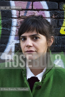 Rome December 10, 2016..Valeria Luiselli writer of Mexican origin, photographed in Rome in San Lorenzo district, collaborates with newspapers and magazines such as The New York Times, Letras Libres, Etiqueta Negra and Internazionale/Valeria Luiselli scrittrice di origine messicana, fotografata a Roma nel quartiere di San Lorenzo, collabora con giornali e riviste come The New York Times, Letras Libres, Etiqueta Negra e Internazionale. .Photo: RINO BIANCHI ©Rino Bianchi/Rosebud2