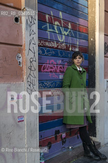 Rome December 10, 2016..Valeria Luiselli writer of Mexican origin, photographed in Rome in San Lorenzo district, collaborates with newspapers and magazines such as The New York Times, Letras Libres, Etiqueta Negra and Internazionale/Valeria Luiselli scrittrice di origine messicana, fotografata a Roma nel quartiere di San Lorenzo, collabora con giornali e riviste come The New York Times, Letras Libres, Etiqueta Negra e Internazionale. .Photo: RINO BIANCHI ©Rino Bianchi/Rosebud2