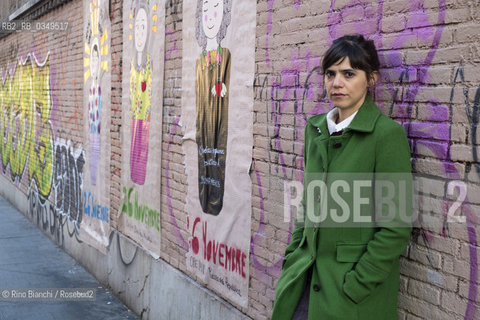 Rome December 10, 2016..Valeria Luiselli writer of Mexican origin, photographed in Rome in San Lorenzo district, collaborates with newspapers and magazines such as The New York Times, Letras Libres, Etiqueta Negra and Internazionale/Valeria Luiselli scrittrice di origine messicana, fotografata a Roma nel quartiere di San Lorenzo, collabora con giornali e riviste come The New York Times, Letras Libres, Etiqueta Negra e Internazionale. .Photo: RINO BIANCHI ©Rino Bianchi/Rosebud2