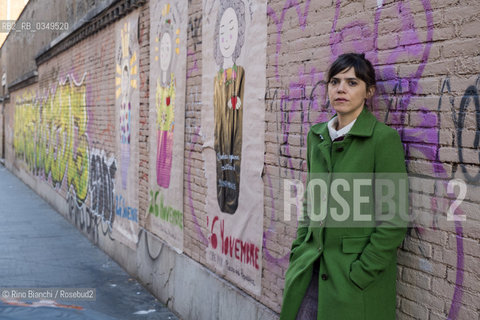 Rome December 10, 2016..Valeria Luiselli writer of Mexican origin, photographed in Rome in San Lorenzo district, collaborates with newspapers and magazines such as The New York Times, Letras Libres, Etiqueta Negra and Internazionale/Valeria Luiselli scrittrice di origine messicana, fotografata a Roma nel quartiere di San Lorenzo, collabora con giornali e riviste come The New York Times, Letras Libres, Etiqueta Negra e Internazionale. .Photo: RINO BIANCHI ©Rino Bianchi/Rosebud2