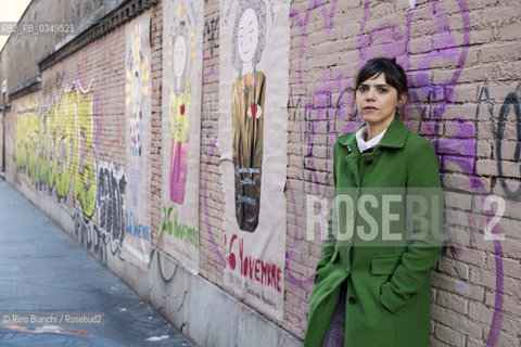 Rome December 10, 2016..Valeria Luiselli writer of Mexican origin, photographed in Rome in San Lorenzo district, collaborates with newspapers and magazines such as The New York Times, Letras Libres, Etiqueta Negra and Internazionale/Valeria Luiselli scrittrice di origine messicana, fotografata a Roma nel quartiere di San Lorenzo, collabora con giornali e riviste come The New York Times, Letras Libres, Etiqueta Negra e Internazionale. .Photo: RINO BIANCHI ©Rino Bianchi/Rosebud2