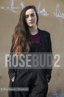 Rome December 15, 2016..Giulia Caminito, photographed in the Roman district of Testaccio, Italian writer, works for a Roman publishing house/Giulia Caminito, fotografata nel quartiere romano di Testaccio, scrittrice italiana, lavora per una casa editrice romana. .Photo: RINO BIANCHI ©Rino Bianchi/Rosebud2