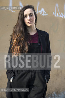 Rome December 15, 2016..Giulia Caminito, photographed in the Roman district of Testaccio, Italian writer, works for a Roman publishing house/Giulia Caminito, fotografata nel quartiere romano di Testaccio, scrittrice italiana, lavora per una casa editrice romana. .Photo: RINO BIANCHI ©Rino Bianchi/Rosebud2