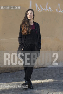 Rome December 15, 2016..Giulia Caminito, photographed in the Roman district of Testaccio, Italian writer, works for a Roman publishing house/Giulia Caminito, fotografata nel quartiere romano di Testaccio, scrittrice italiana, lavora per una casa editrice romana. .Photo: RINO BIANCHI ©Rino Bianchi/Rosebud2