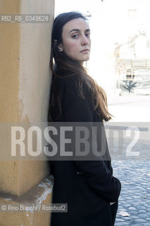 Rome December 15, 2016..Giulia Caminito, photographed in the Roman district of Testaccio, Italian writer, works for a Roman publishing house/Giulia Caminito, fotografata nel quartiere romano di Testaccio, scrittrice italiana, lavora per una casa editrice romana. .Photo: RINO BIANCHI ©Rino Bianchi/Rosebud2