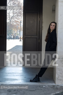 Rome December 15, 2016..Giulia Caminito, photographed in the Roman district of Testaccio, Italian writer, works for a Roman publishing house/Giulia Caminito, fotografata nel quartiere romano di Testaccio, scrittrice italiana, lavora per una casa editrice romana. .Photo: RINO BIANCHI ©Rino Bianchi/Rosebud2