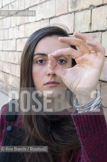 Rome December 15, 2016..Giulia Caminito, photographed in the Roman district of Testaccio, Italian writer, works for a Roman publishing house/Giulia Caminito, fotografata nel quartiere romano di Testaccio, scrittrice italiana, lavora per una casa editrice romana. .Photo: RINO BIANCHI ©Rino Bianchi/Rosebud2