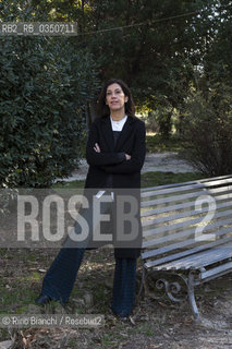 Rome February 10, 2017..Gaia Manzini, Italian writer, who made his debut in 2009 with the collection of stories of Nudo di famiglia (Fandango, Chiara Prize finalist), photographed in Rome in the park of Villa Celimontana/Gaia Manzini, scrittrice italiana, che ha esordito nel 2009 con la raccolta di racconti Nudo di famiglia (Fandango, finalista premio Chiara), fotografata a Roma nel parco di Villa Celimontana. .Photo: RINO BIANCHI ©Rino Bianchi/Rosebud2