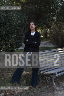 Rome February 10, 2017..Gaia Manzini, Italian writer, who made his debut in 2009 with the collection of stories of Nudo di famiglia (Fandango, Chiara Prize finalist), photographed in Rome in the park of Villa Celimontana/Gaia Manzini, scrittrice italiana, che ha esordito nel 2009 con la raccolta di racconti Nudo di famiglia (Fandango, finalista premio Chiara), fotografata a Roma nel parco di Villa Celimontana. .Photo: RINO BIANCHI ©Rino Bianchi/Rosebud2