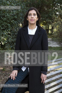 Rome February 10, 2017..Gaia Manzini, Italian writer, who made his debut in 2009 with the collection of stories of Nudo di famiglia (Fandango, Chiara Prize finalist), photographed in Rome in the park of Villa Celimontana/Gaia Manzini, scrittrice italiana, che ha esordito nel 2009 con la raccolta di racconti Nudo di famiglia (Fandango, finalista premio Chiara), fotografata a Roma nel parco di Villa Celimontana. .Photo: RINO BIANCHI ©Rino Bianchi/Rosebud2