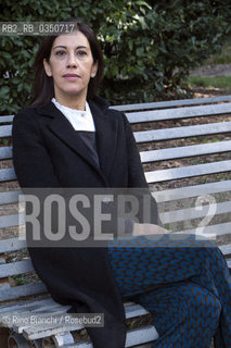 Rome February 10, 2017..Gaia Manzini, Italian writer, who made his debut in 2009 with the collection of stories of Nudo di famiglia (Fandango, Chiara Prize finalist), photographed in Rome in the park of Villa Celimontana/Gaia Manzini, scrittrice italiana, che ha esordito nel 2009 con la raccolta di racconti Nudo di famiglia (Fandango, finalista premio Chiara), fotografata a Roma nel parco di Villa Celimontana. .Photo: RINO BIANCHI ©Rino Bianchi/Rosebud2