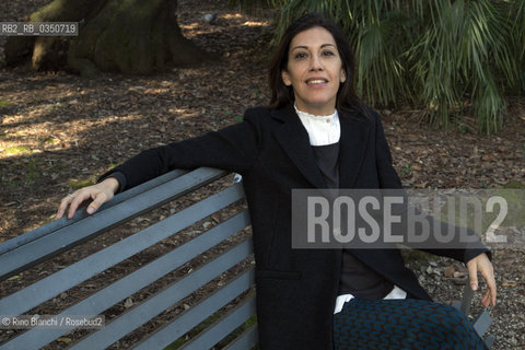 Rome February 10, 2017..Gaia Manzini, Italian writer, who made his debut in 2009 with the collection of stories of Nudo di famiglia (Fandango, Chiara Prize finalist), photographed in Rome in the park of Villa Celimontana/Gaia Manzini, scrittrice italiana, che ha esordito nel 2009 con la raccolta di racconti Nudo di famiglia (Fandango, finalista premio Chiara), fotografata a Roma nel parco di Villa Celimontana. .Photo: RINO BIANCHI ©Rino Bianchi/Rosebud2