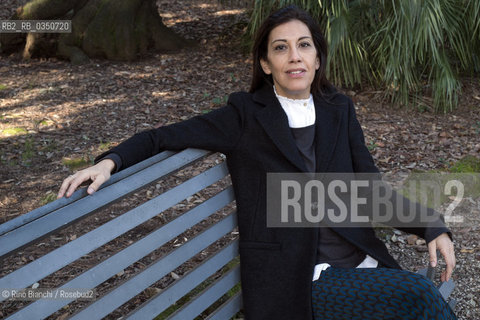 Rome February 10, 2017..Gaia Manzini, Italian writer, who made his debut in 2009 with the collection of stories of Nudo di famiglia (Fandango, Chiara Prize finalist), photographed in Rome in the park of Villa Celimontana/Gaia Manzini, scrittrice italiana, che ha esordito nel 2009 con la raccolta di racconti Nudo di famiglia (Fandango, finalista premio Chiara), fotografata a Roma nel parco di Villa Celimontana. .Photo: RINO BIANCHI ©Rino Bianchi/Rosebud2