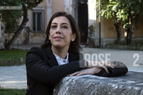 Rome February 10, 2017..Gaia Manzini, Italian writer, who made his debut in 2009 with the collection of stories of Nudo di famiglia (Fandango, Chiara Prize finalist), photographed in Rome in the park of Villa Celimontana/Gaia Manzini, scrittrice italiana, che ha esordito nel 2009 con la raccolta di racconti Nudo di famiglia (Fandango, finalista premio Chiara), fotografata a Roma nel parco di Villa Celimontana. .Photo: RINO BIANCHI ©Rino Bianchi/Rosebud2