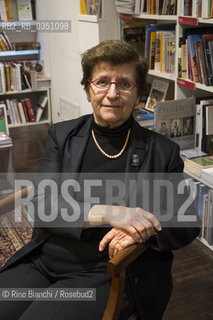 Nicoletta Sipos, Italian journalist and writer, photographed in Rome in the Testaccio district/Nicoletta Sipos, giornalista e scrittrice italiana fotografata a Roma nel quartiere di Testaccio..Photo: RINO BIANCHI ©Rino Bianchi/Rosebud2