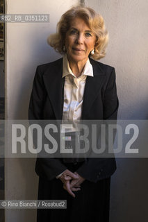 Rome March 15, 2017..Eva Cantarella, historical antiquity and the ancient right, photographed in Rome within the Liceo Tasso/Eva Cantarella, storica dellantichità e del diritto antico, fotografata a Roma allinterno del Liceo Tasso..Photo: RINO BIANCHI ©Rino Bianchi/Rosebud2