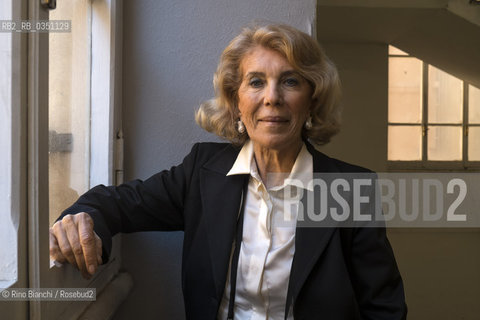 Rome March 15, 2017..Eva Cantarella, historical antiquity and the ancient right, photographed in Rome within the Liceo Tasso/Eva Cantarella, storica dellantichità e del diritto antico, fotografata a Roma allinterno del Liceo Tasso..Photo: RINO BIANCHI ©Rino Bianchi/Rosebud2