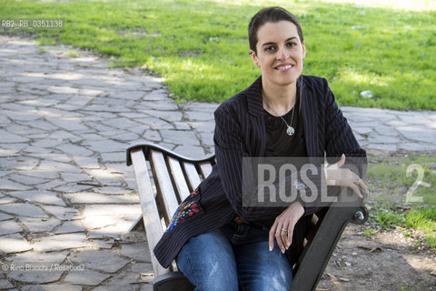 Rome March 17, 2017..Licia Troisi, Italian writer, photographed in Rome in the park of the former Olympic Village Roma 1960/Licia Troisi, scrittrice italiana, fotografata a Roma nel parco dellex Villaggio Olimpico Roma 1960..Photo: RINO BIANCHI ©Rino Bianchi/Rosebud2