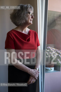 Rome March 21, 2017..Gwyneth Lewis, poet, Anglicist and Welsh journalist, member of the Royal Society of Literature, member of Nesta and the Welsh Academy, photographed in Rome/Gwyneth Lewis, poetessa, anglista e giornalista gallese, membro della Royal Society of Literature, membro della Nesta e della Welsh Academy, fotografata a Roma..Photo: RINO BIANCHI ©Rino Bianchi/Rosebud2