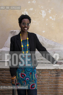 Rome April 29, 2017..Igiaba Scego, a writer, journalist and political activist, photographed in Rome/Igiaba Scego, scrittrice, giornalista ed attivista politica, fotografata a Roma..Photo: RINO BIANCHI ©Rino Bianchi/Rosebud2