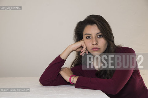 Perugia May 13, 2017..Aura Xilonen, a writer and filmmaker of Mexican origin, photographed in Perugia/Aura Xilonen, scrittrice e filmaker di origine messicana, fotografata a Perugia..Photo: RINO BIANCHI ©Rino Bianchi/Rosebud2