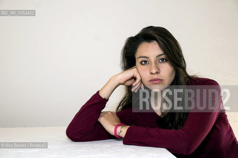 Perugia May 13, 2017..Aura Xilonen, a writer and filmmaker of Mexican origin, photographed in Perugia/Aura Xilonen, scrittrice e filmaker di origine messicana, fotografata a Perugia..Photo: RINO BIANCHI ©Rino Bianchi/Rosebud2