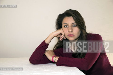 Perugia May 13, 2017..Aura Xilonen, a writer and filmmaker of Mexican origin, photographed in Perugia/Aura Xilonen, scrittrice e filmaker di origine messicana, fotografata a Perugia..Photo: RINO BIANCHI ©Rino Bianchi/Rosebud2