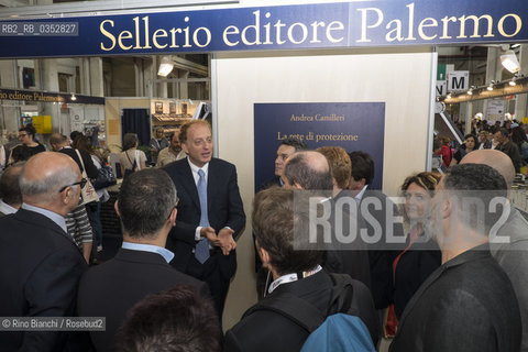 Turin May 19, 2017..Antonio Sellerio, a publisher, photographed in the Lingotto spaces during the 30th edition of the Turin Book Fair/Antonio Sellerio, editore, fotografato negli spazi del Lingotto durante la 30 edizione del Salone del Libro di Torino..Photo: RINO BIANCHI ©Rino Bianchi/Rosebud2