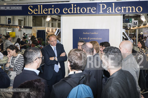 Turin May 19, 2017..Antonio Sellerio, a publisher, photographed in the Lingotto spaces during the 30th edition of the Turin Book Fair/Antonio Sellerio, editore, fotografato negli spazi del Lingotto durante la 30 edizione del Salone del Libro di Torino..Photo: RINO BIANCHI ©Rino Bianchi/Rosebud2