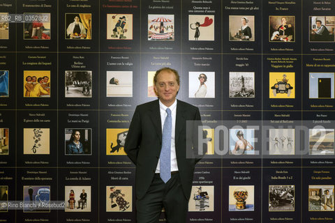 Turin May 19, 2017..Antonio Sellerio, a publisher, photographed in the Lingotto spaces during the 30th edition of the Turin Book Fair/Antonio Sellerio, editore, fotografato negli spazi del Lingotto durante la 30 edizione del Salone del Libro di Torino..Photo: RINO BIANCHI ©Rino Bianchi/Rosebud2