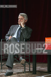 Rome May 30, 2017..Ferruccio de Bortoli, a journalist, former director of Il Corriere della Sera and Il Sole 24 Ore, president of the Longanesi publishing house, photographed in Rome during the presentation of his book/Ferruccio de Bortoli, giornalista, ex direttore de Il Corriere della Sera e de Il Sole 24 Ore, presidente della casa editrice Longanesi, fotografato a Roma in occasione della presentazione del suo libro..Photo: RINO BIANCHI ©Rino Bianchi/Rosebud2