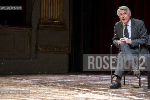 Rome May 30, 2017..Ferruccio de Bortoli, a journalist, former director of Il Corriere della Sera and Il Sole 24 Ore, president of the Longanesi publishing house, photographed in Rome during the presentation of his book/Ferruccio de Bortoli, giornalista, ex direttore de Il Corriere della Sera e de Il Sole 24 Ore, presidente della casa editrice Longanesi, fotografato a Roma in occasione della presentazione del suo libro..Photo: RINO BIANCHI ©Rino Bianchi/Rosebud2