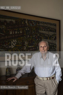 Turin June 8, 2017..Angelo Del Boca, journalist, historian and writer and scholar of colonialism, photographed in his home in Turin/Angelo Del Boca, giornalista, storico e scrittore e studioso del colonialismo, fotografato nella sua abitazione a Torino..Photo: RINO BIANCHI ©Rino Bianchi/Rosebud2