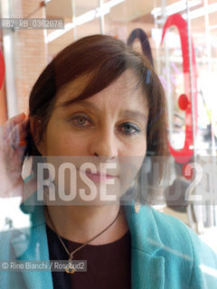 Rome April 2, 2011..Helena Janeczek, a German journalist, poet and writer, photographed in Rome/Helena Janeczek, giornalista, poetessa e scrittrice tedesca, fotografata a Roma..Photo: RINO BIANCHI ©Rino Bianchi/Rosebud2