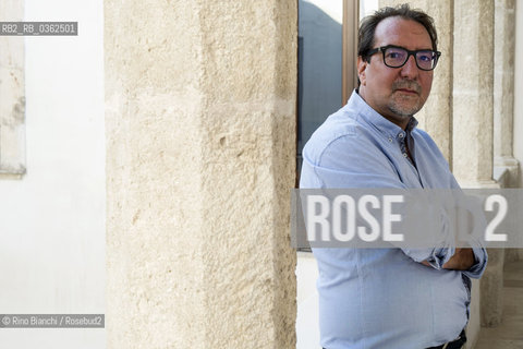 Conversano(BA) September 14, 2017..Amedeo Feniello, a historian of the Middle Ages and an Italian essayist, photographed at Conversano/Amedeo Feniello, storico del Medioevo e saggista  italiano, fotografato a Conversano..Photo: RINO BIANCHI ©Rino Bianchi/Rosebud2