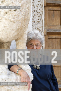 Conversano September 14, 2017..Itala Vivan, an expert in African literature, postcolonialism and essayist, photographed at Conversano/Itala Vivan, esperta di letteratura africana, postcolonialismo e saggista, fotografata a Conversano..Photo: RINO BIANCHI ©Rino Bianchi/Rosebud2