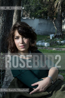 Rome October 2, 2017..Ilaria Gaspari, a writer and saggista, photographed in Rome in the park of Villa Torlonia/Ilaria Gaspari, scrittrice e saggista, fotografata a Roma nel parco di Villa Torlonia ©Rino Bianchi/Rosebud2