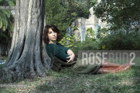 Rome October 2, 2017..Ilaria Gaspari, a writer and saggista, photographed in Rome in the park of Villa Torlonia/Ilaria Gaspari, scrittrice e saggista, fotografata a Roma nel parco di Villa Torlonia ©Rino Bianchi/Rosebud2