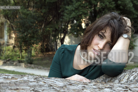 Rome October 2, 2017..Ilaria Gaspari, a writer and saggista, photographed in Rome in the park of Villa Torlonia/Ilaria Gaspari, scrittrice e saggista, fotografata a Roma nel parco di Villa Torlonia ©Rino Bianchi/Rosebud2