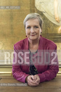 Turin January 29,2018..Catherine Dunne, Irish writer, photographed in Turin at the Circolo dei Lettori/Catherine Dunne, scrittrice irlandese, fotografata a Torino al Circolo dei Lettori. ©Rino Bianchi/Rosebud2