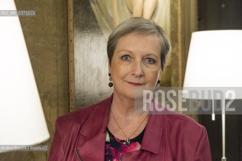 Turin January 29,2018..Catherine Dunne, Irish writer, photographed in Turin at the Circolo dei Lettori/Catherine Dunne, scrittrice irlandese, fotografata a Torino al Circolo dei Lettori. ©Rino Bianchi/Rosebud2